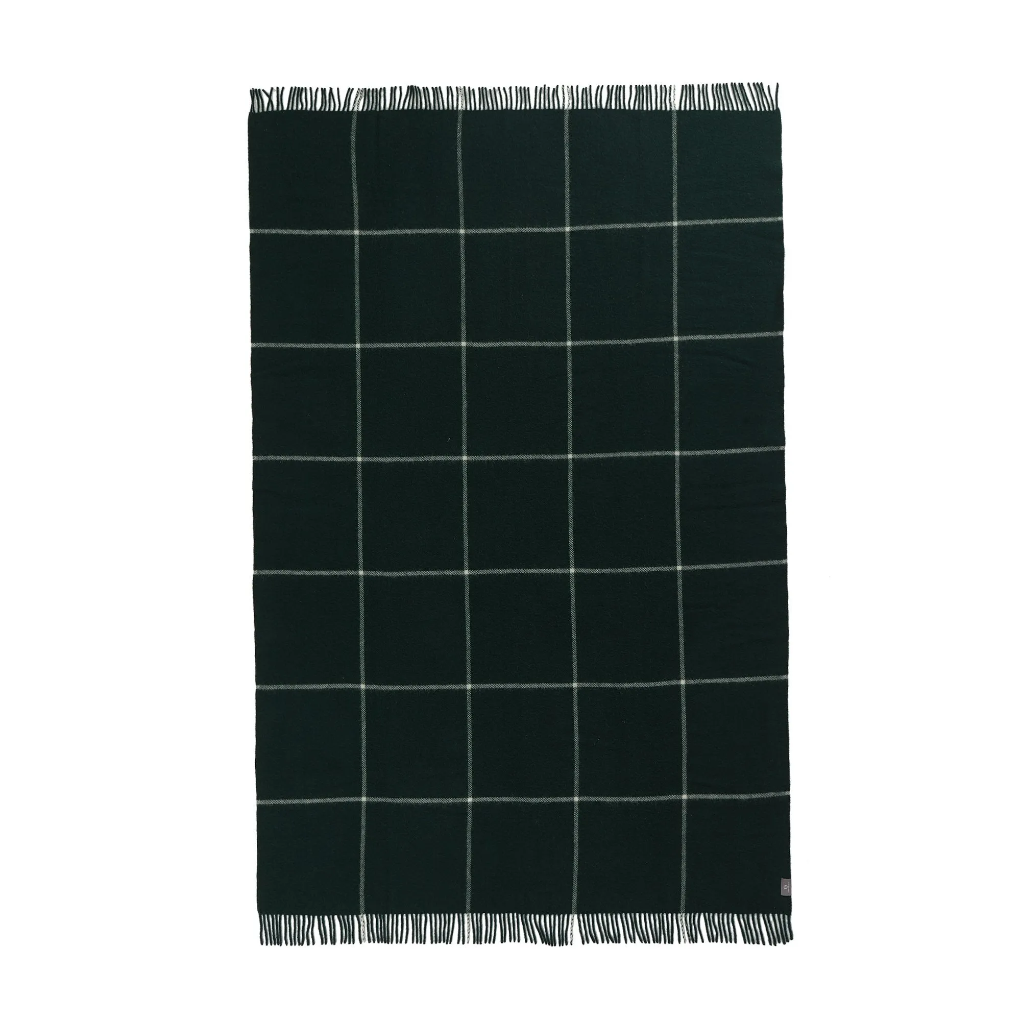 Saldus Wool Blanket [Dark green/Cream]