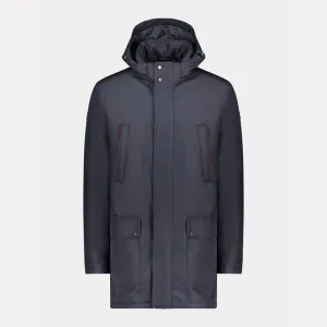 Save the Sea Typhoon Parka with Twill & Fur Lining / Navy