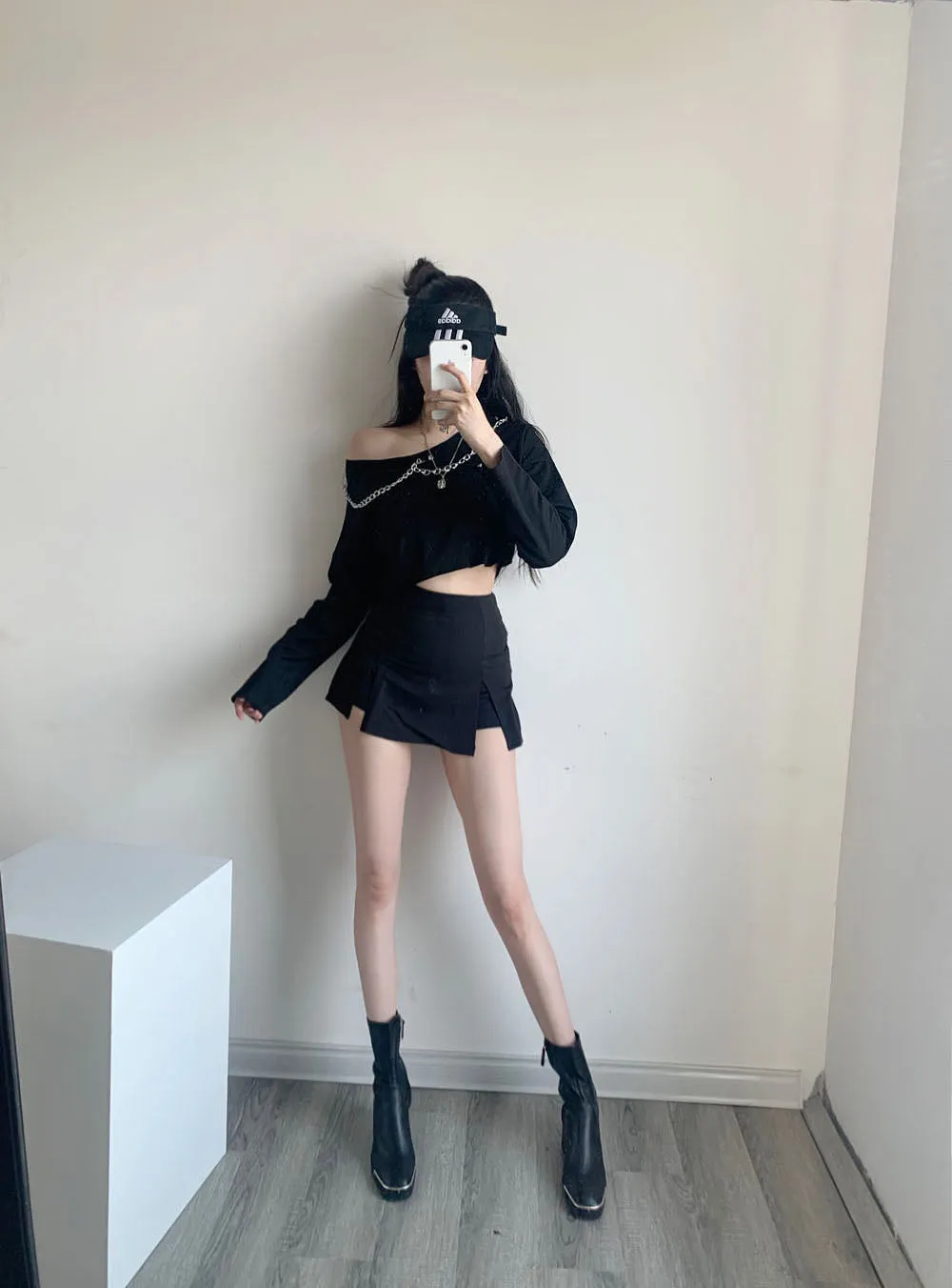 Sexy Black Culottes KF81636