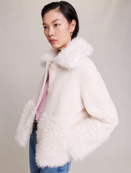 SHORT FAKE FUR COAT