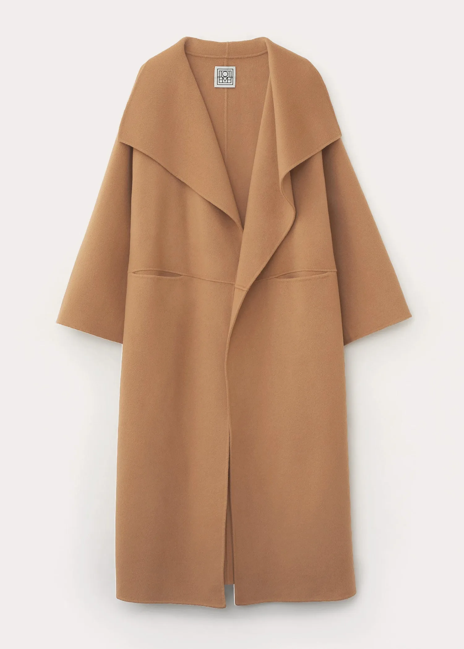 Signature wool cashmere coat camel