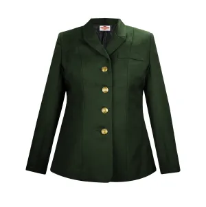 Sinatra Women's Single Breasted Dress Coat-Green-58