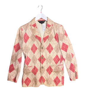 Size S - Comme des Garçons Homme Plus AD2008 Argyle Blazer