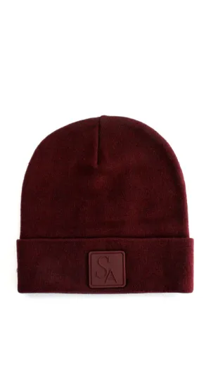 Slouch Beanie Hat - Burgundy