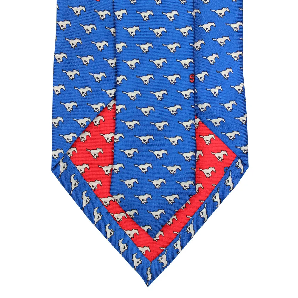 SMU Blue Mustangs Extra Long Tie