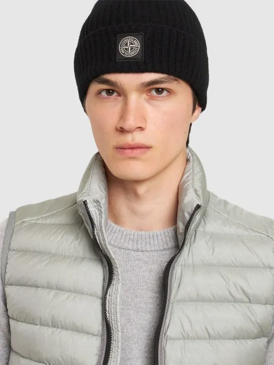 Stone Island   Virgin wool beanie 