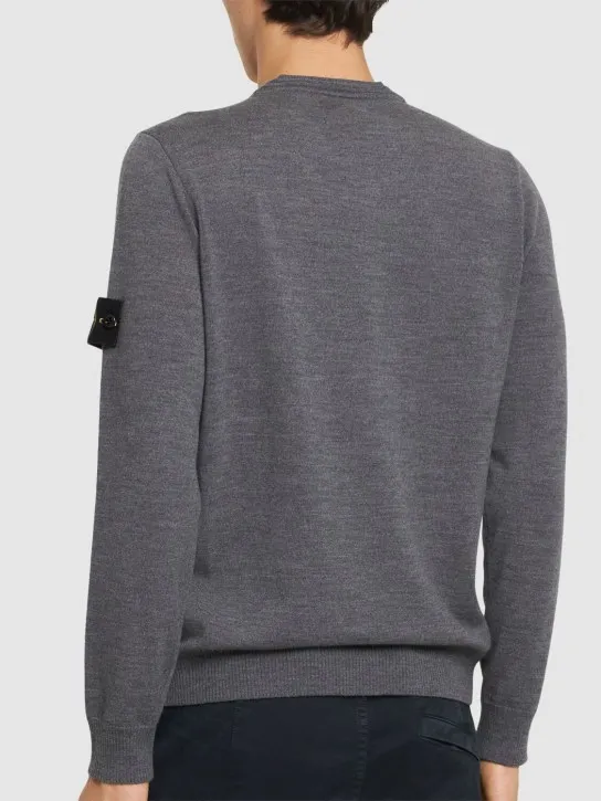 Stone Island   Wool crewneck sweater 