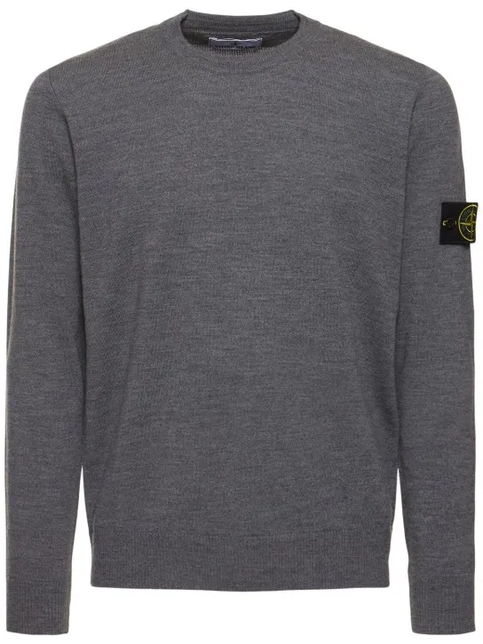 Stone Island   Wool crewneck sweater 