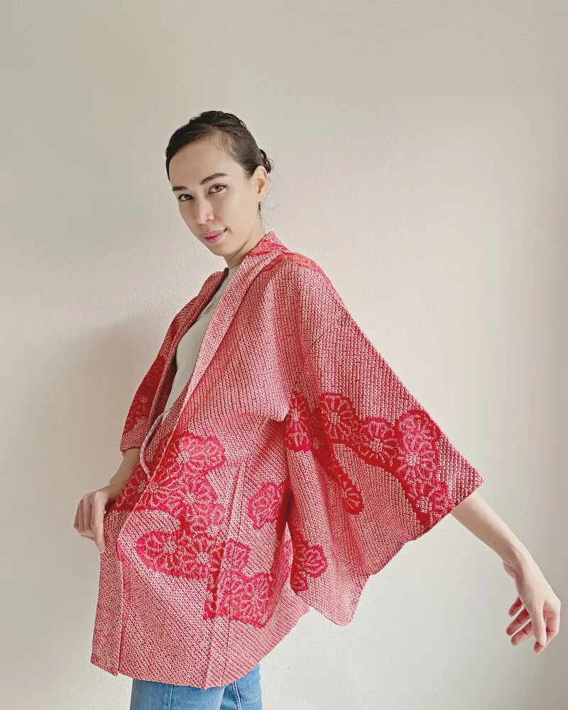 Sunday Vibes Shibori Haori Kimono Jacket