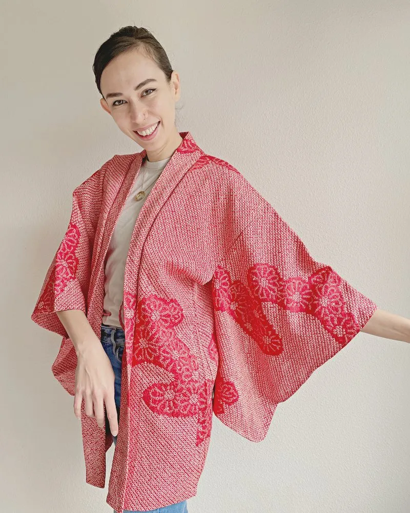 Sunday Vibes Shibori Haori Kimono Jacket