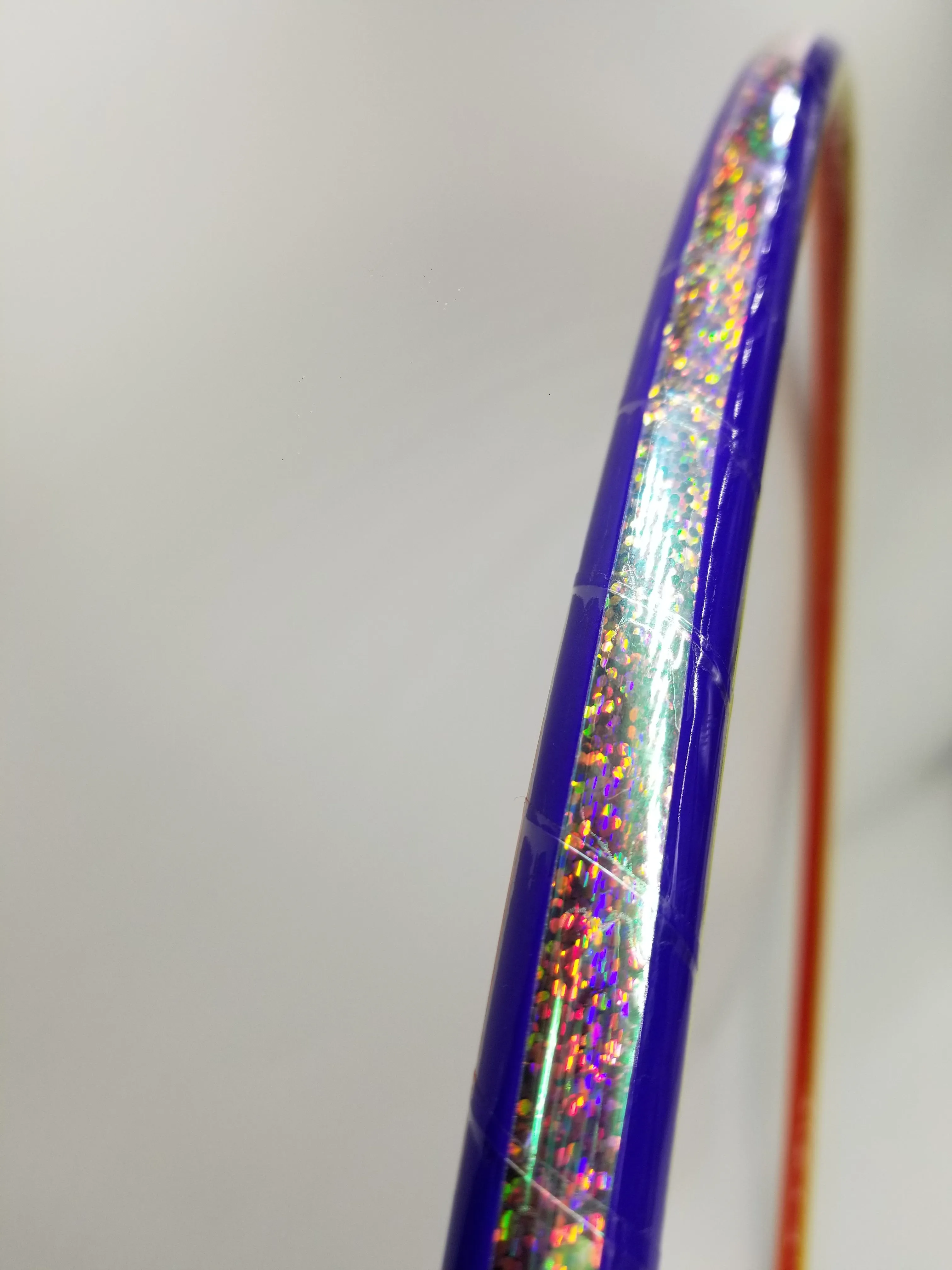 Sunshine Glitter Coinflip Reflective Taped Hoop