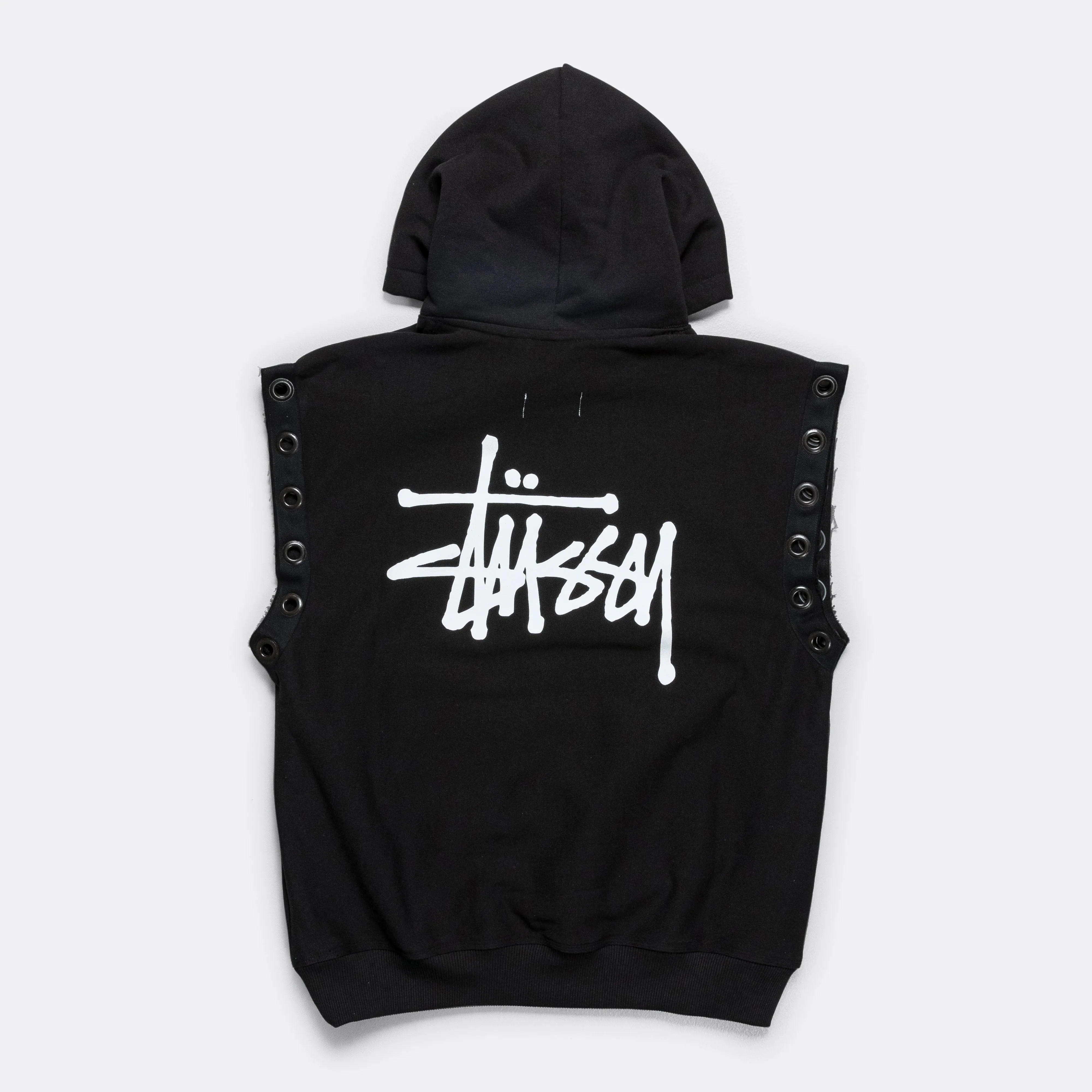 Sweat Parka Customised x Stussy - Black