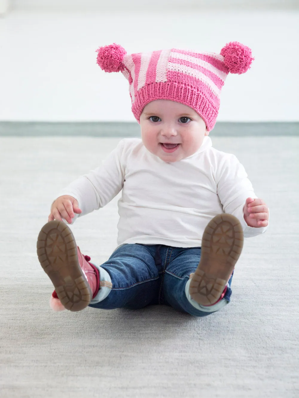 Sweet Striped Hat (Knit)