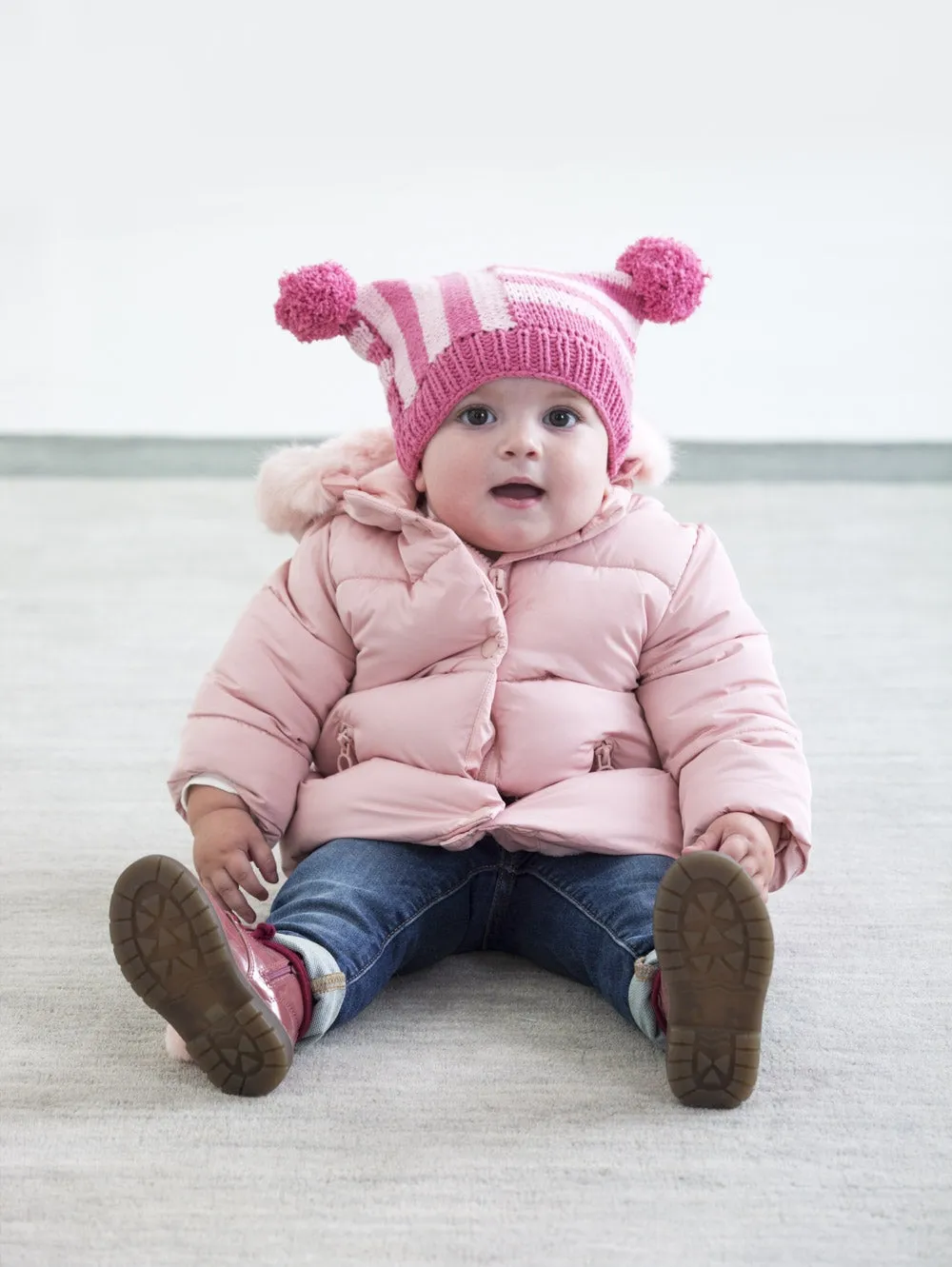 Sweet Striped Hat (Knit)