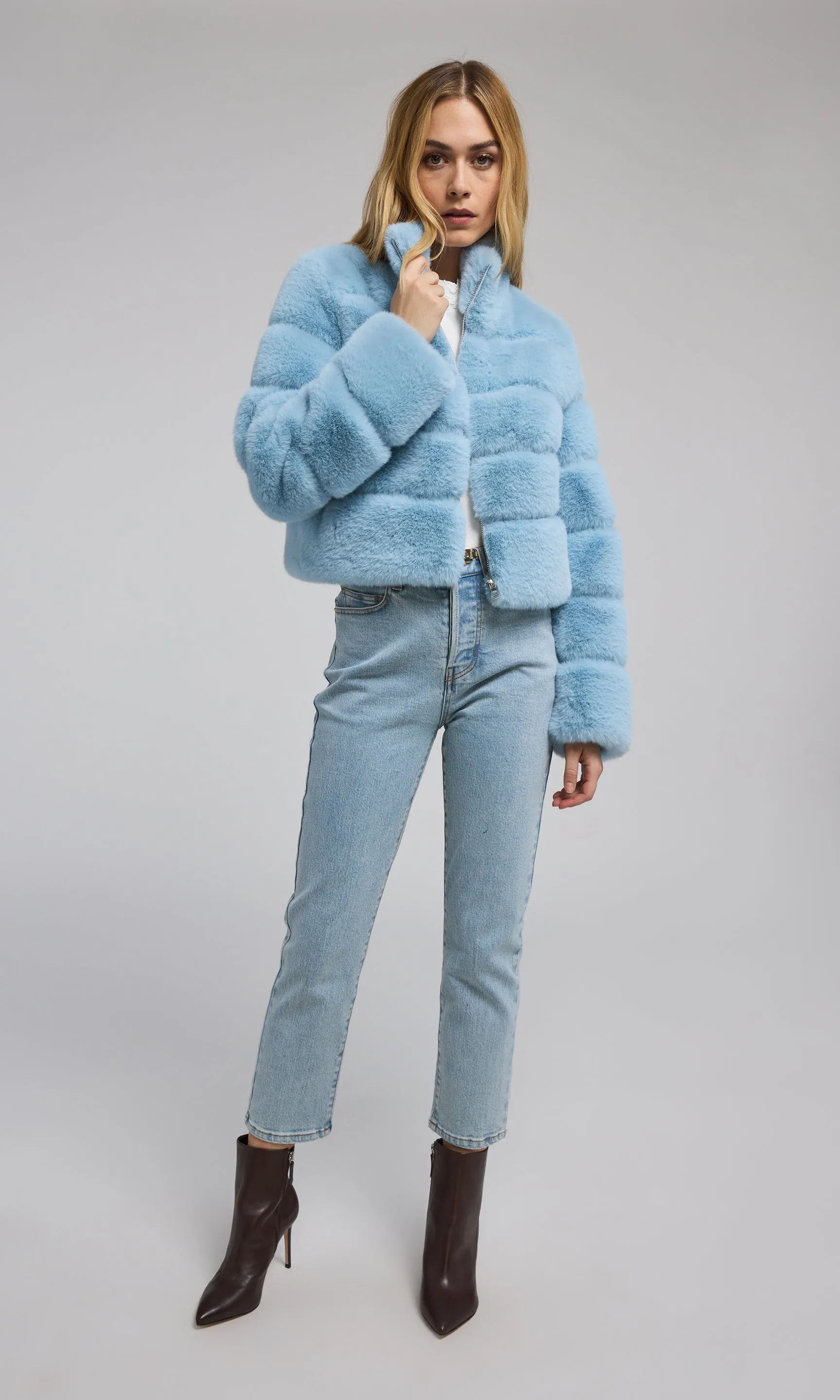 Tala Faux Fur Bomber