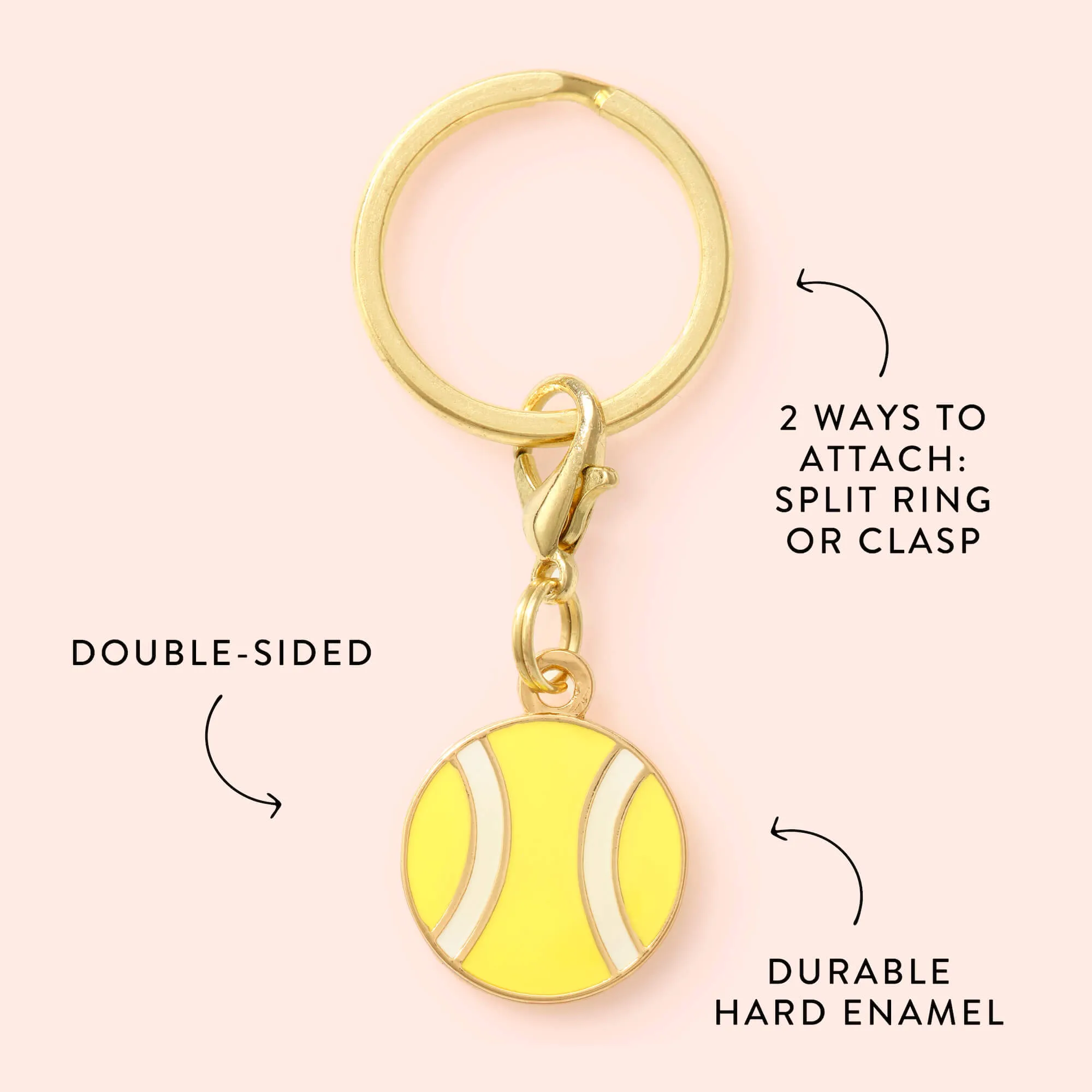 Tennis Ball Collar Charm