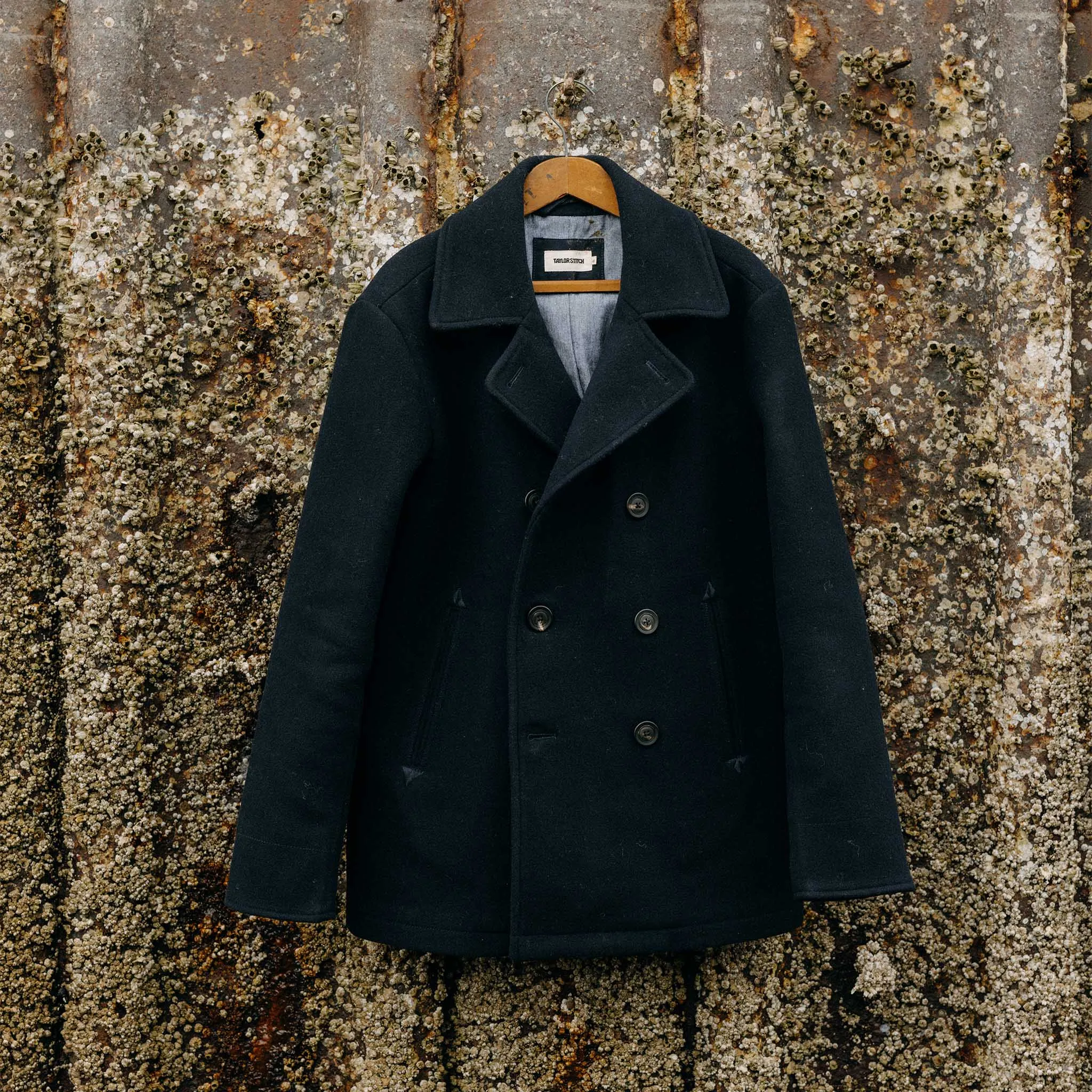 The Mariner Coat in Dark Navy Wool