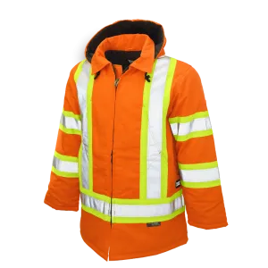 Tough Duck Safety Parka Jacket with Quick Release Hoodie - S157