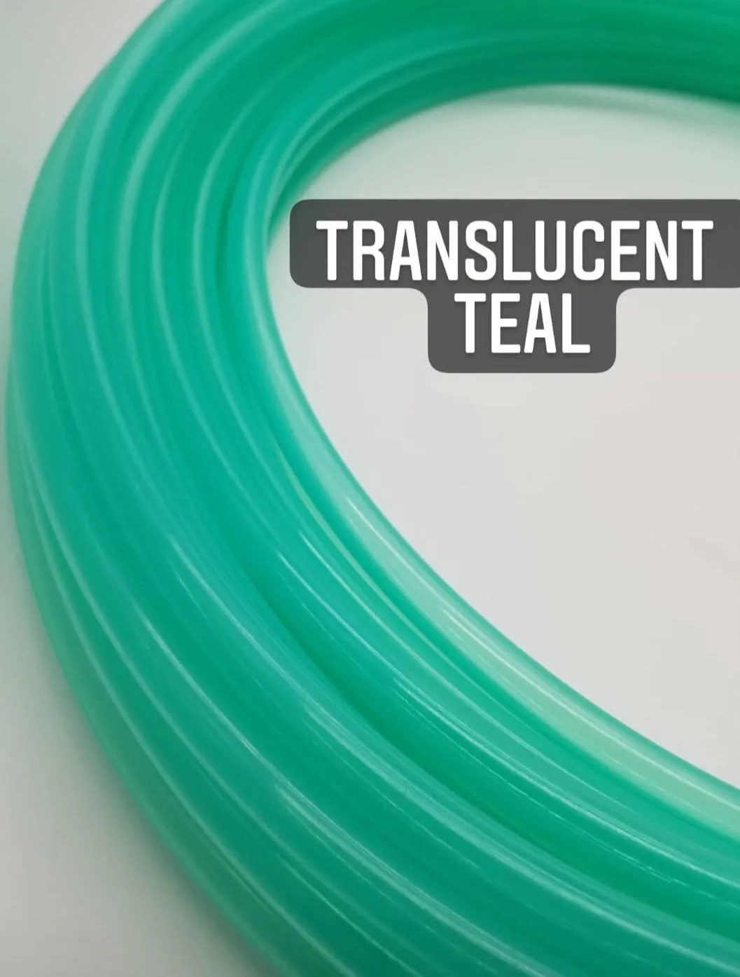 Translucent teal Polypro Bare Hoop 5/8