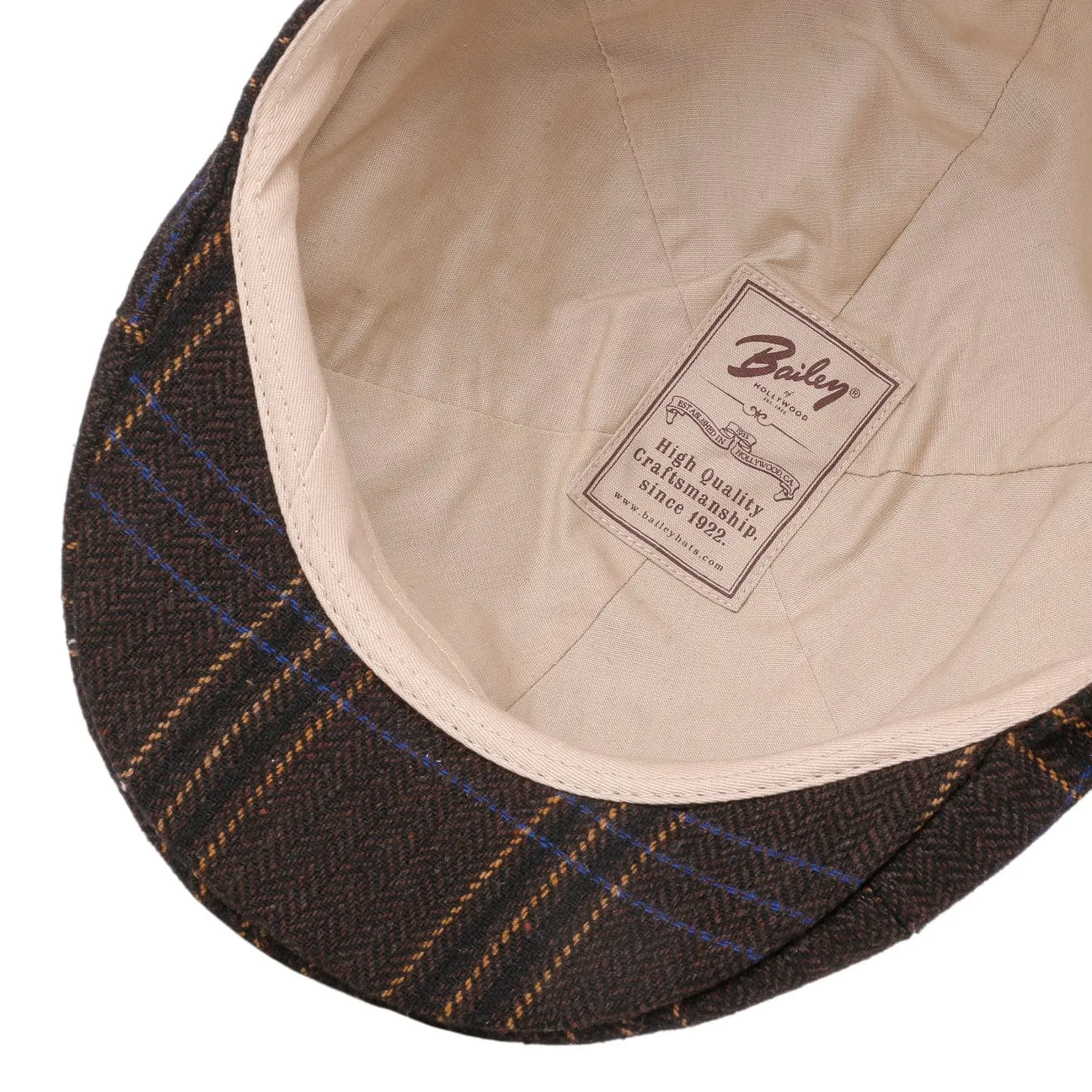 Tressy Check Pub Cap by Bailey 1922