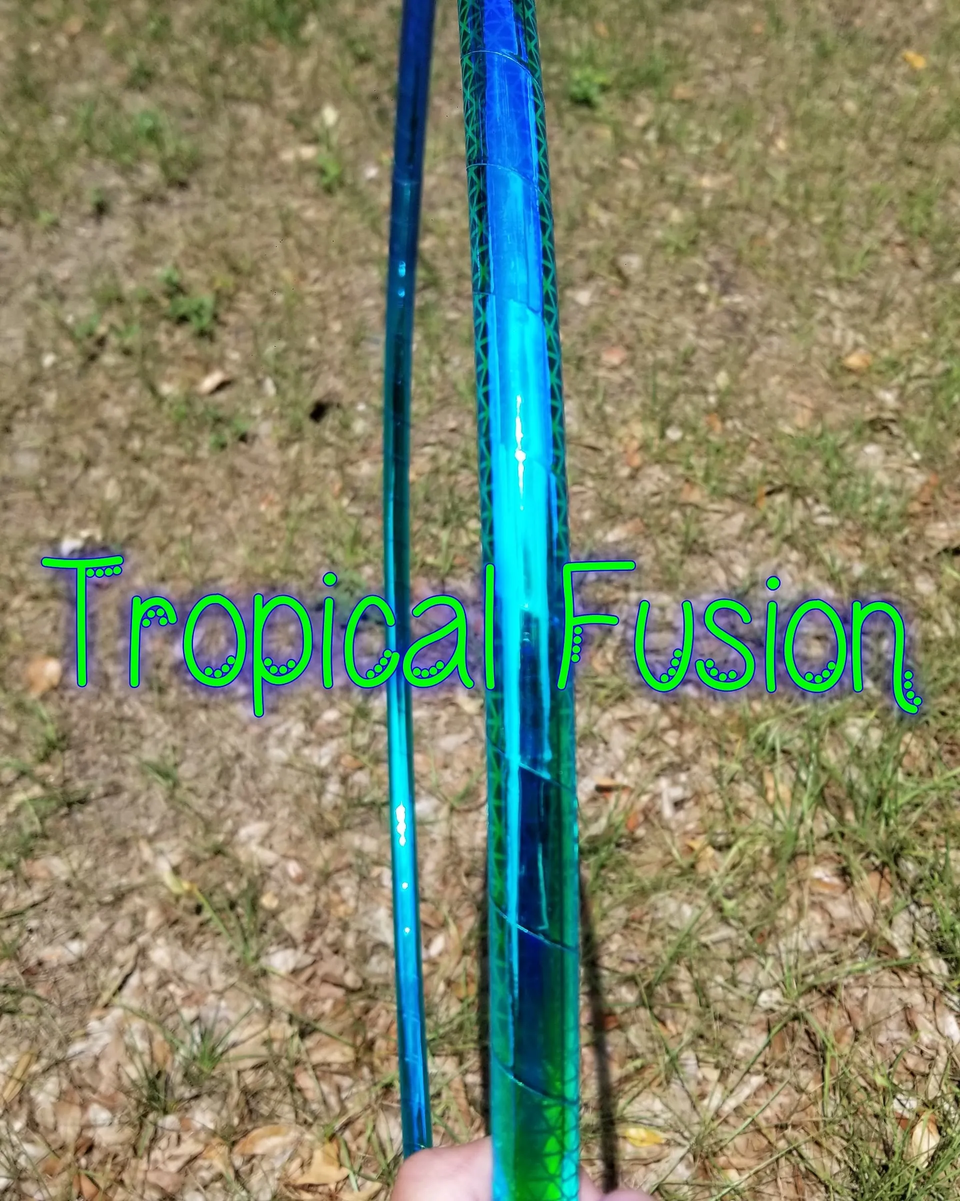 Tropical Fusion Reflective Color Morph Taped Hoop