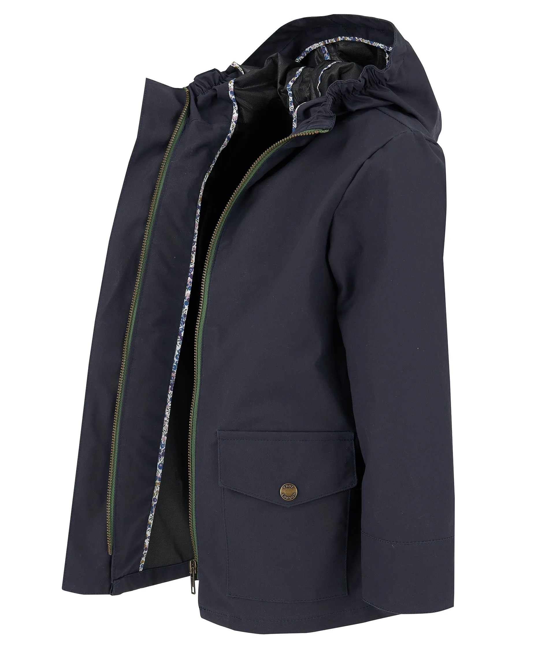 TROY x Trotters Children's Wax Jacket in Navy