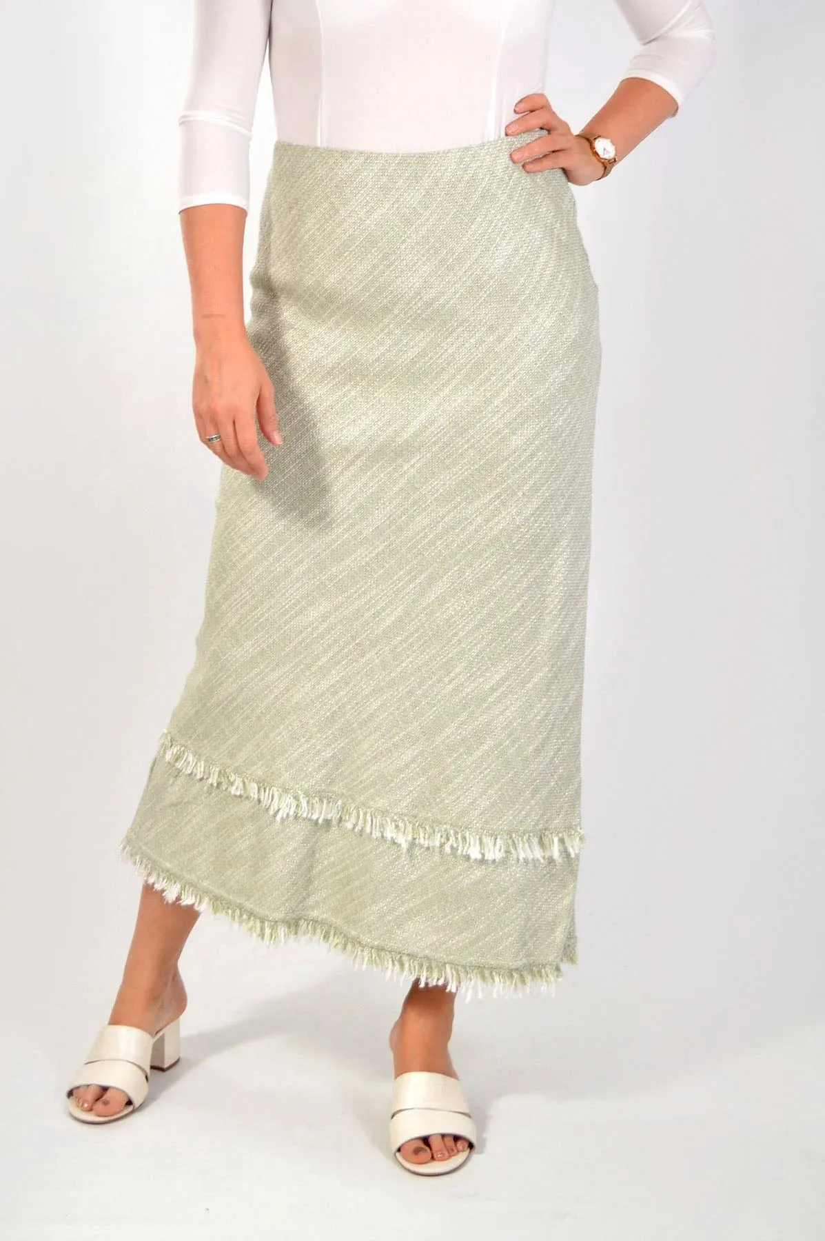 Tweed Maxi Skirt