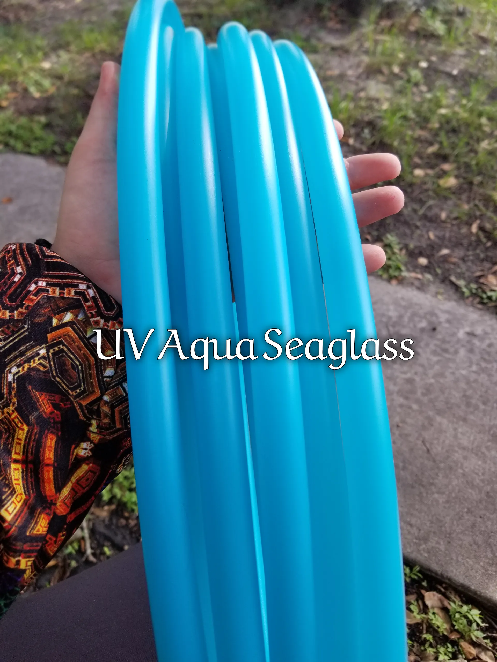 UV Aqua Seaglass Polypro Bare Hoop 3/4