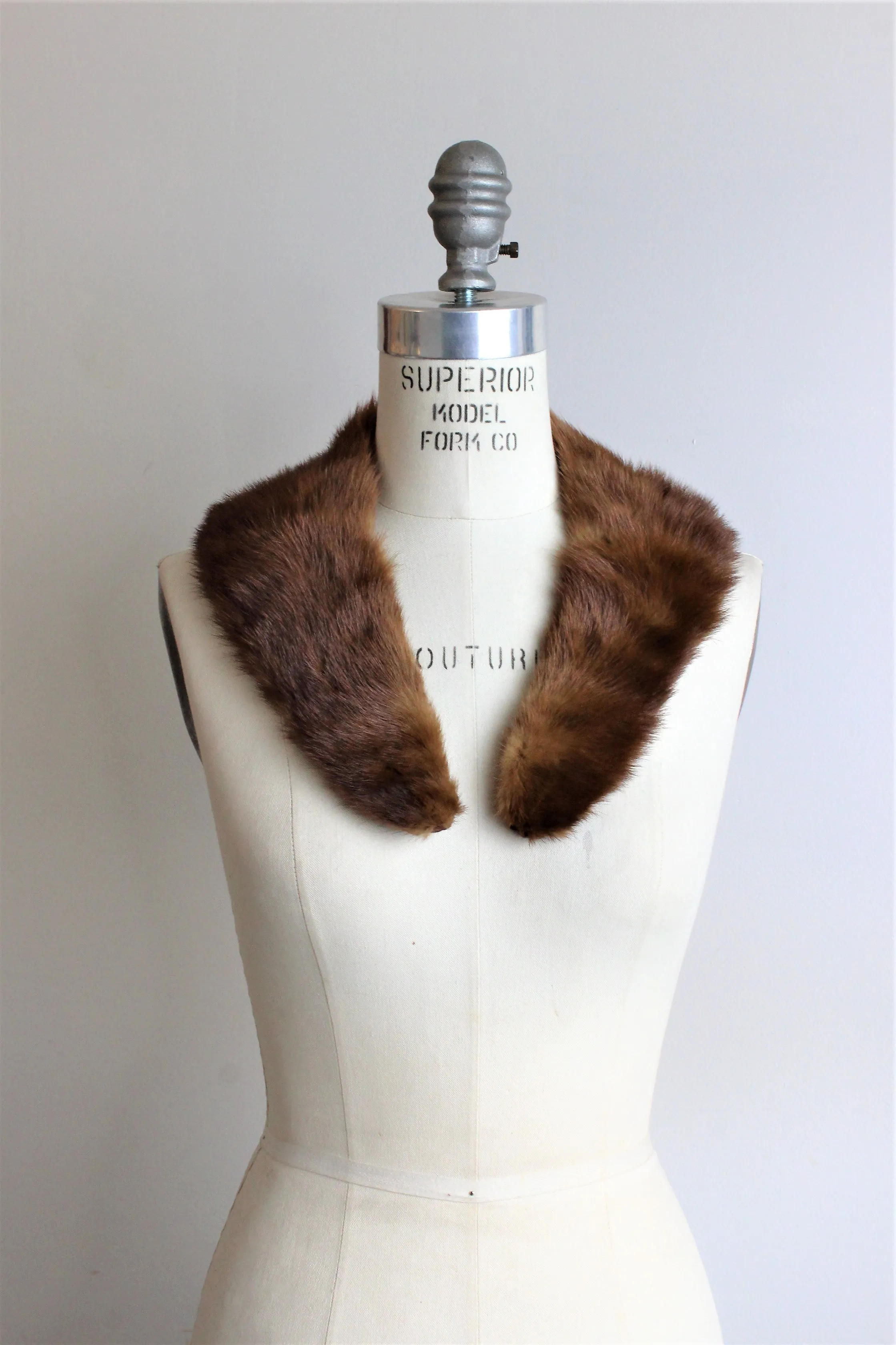 Vintage 1950s 1960s Fur Collar