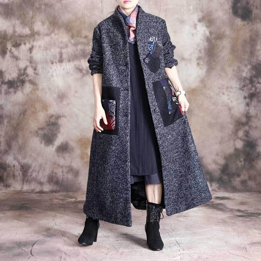 Vintage Patchwork Wool Coat | Nirvana