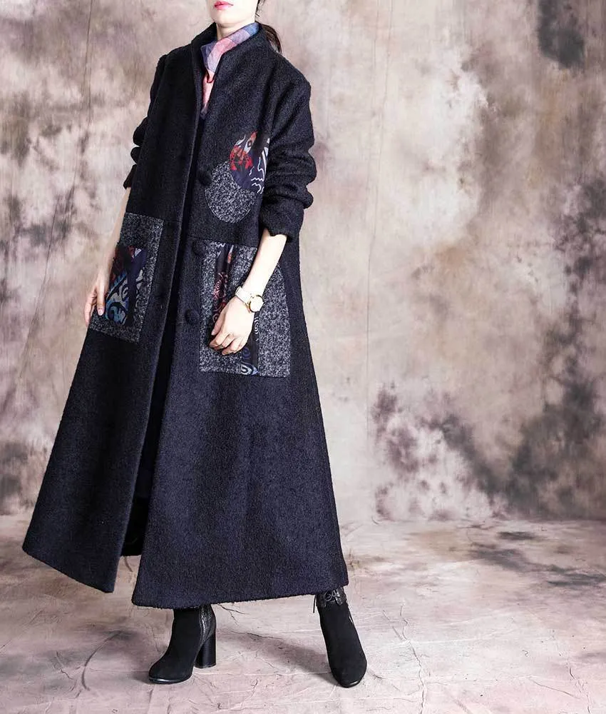 Vintage Patchwork Wool Coat | Nirvana