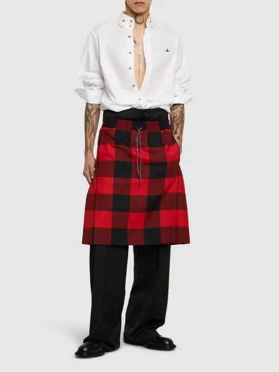 Vivienne Westwood   Checked wool kilt 