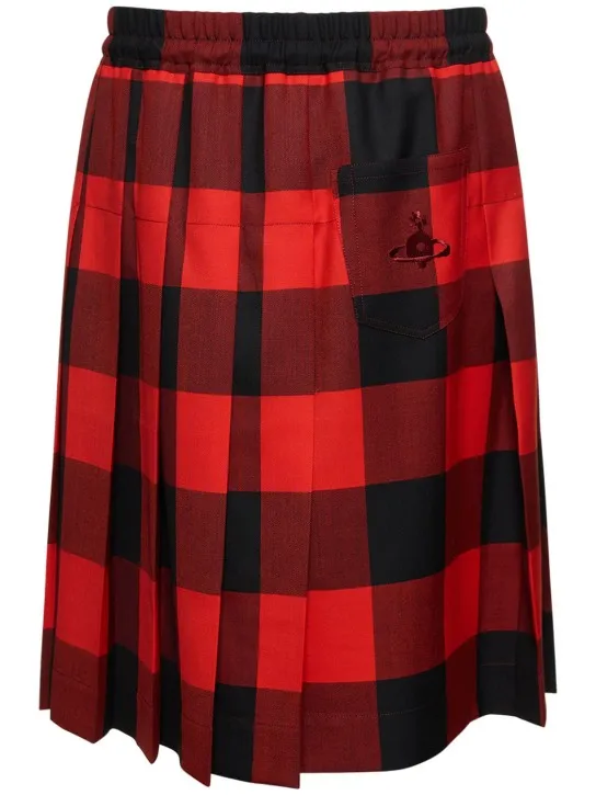 Vivienne Westwood   Checked wool kilt 