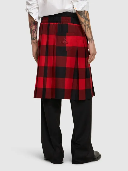 Vivienne Westwood   Checked wool kilt 