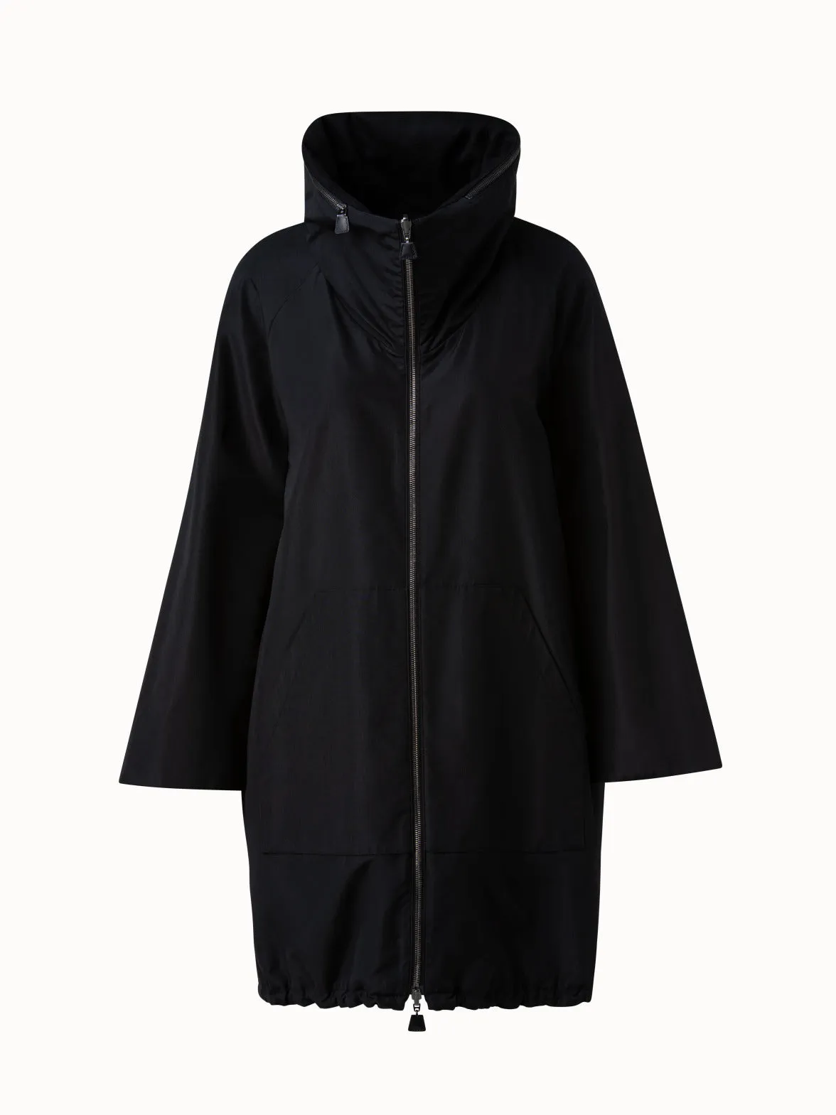 Water-Repellent Silk Taffeta Parka