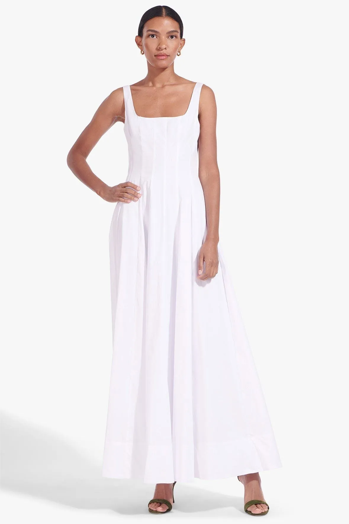 WELLS MAXI DRESS | WHITE