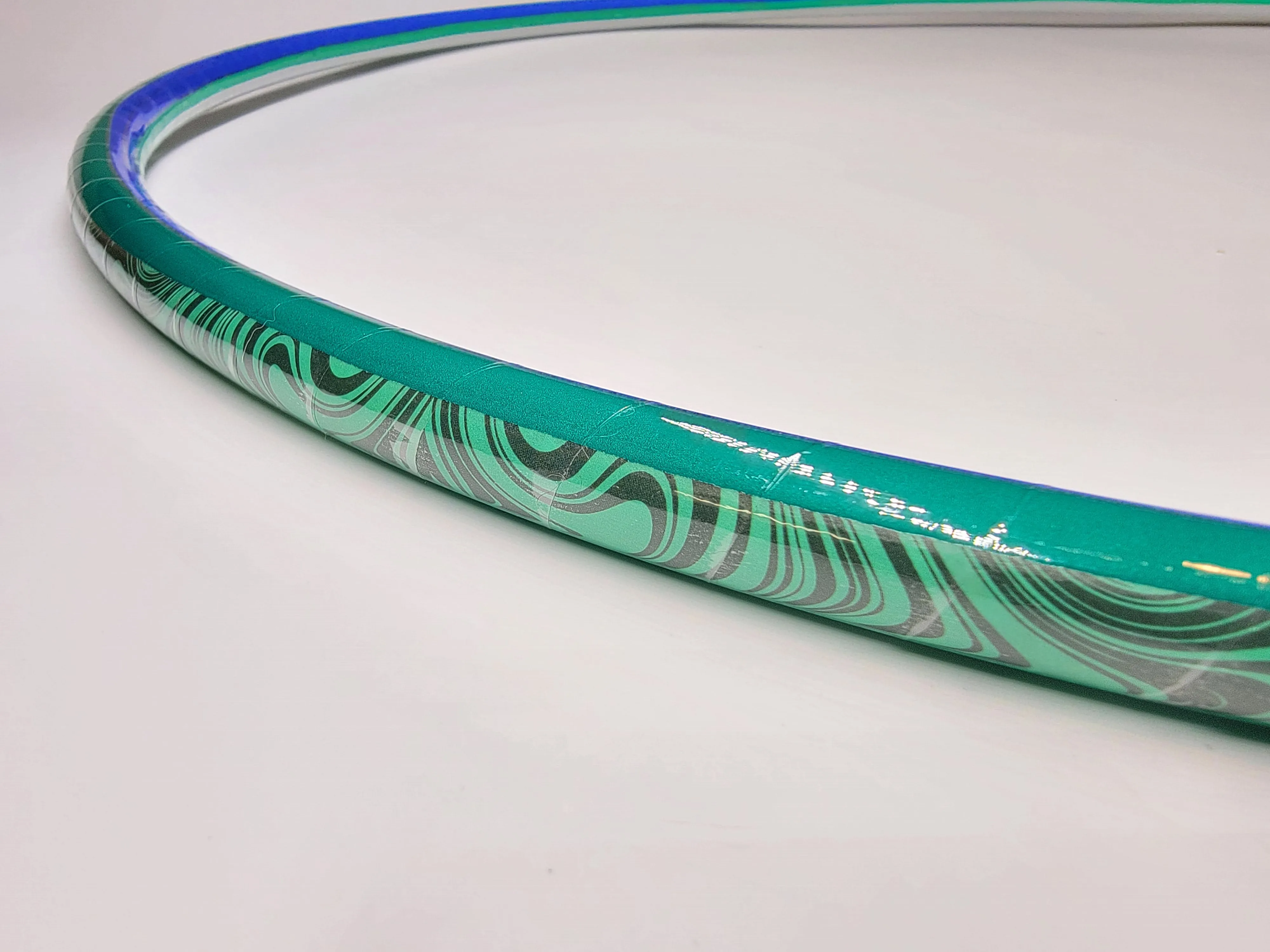 Whimsicle Swirls Coinflip Specialty Reflective Taped Hoop