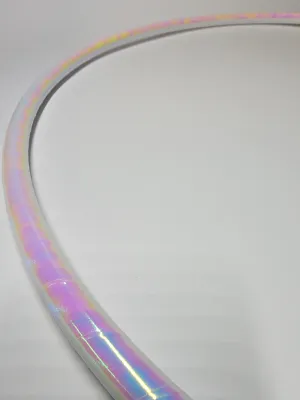 White Pearl Taped Hula Hoop