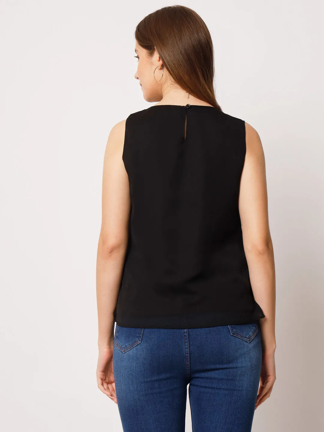 Women Round Neck Sleeveless Top