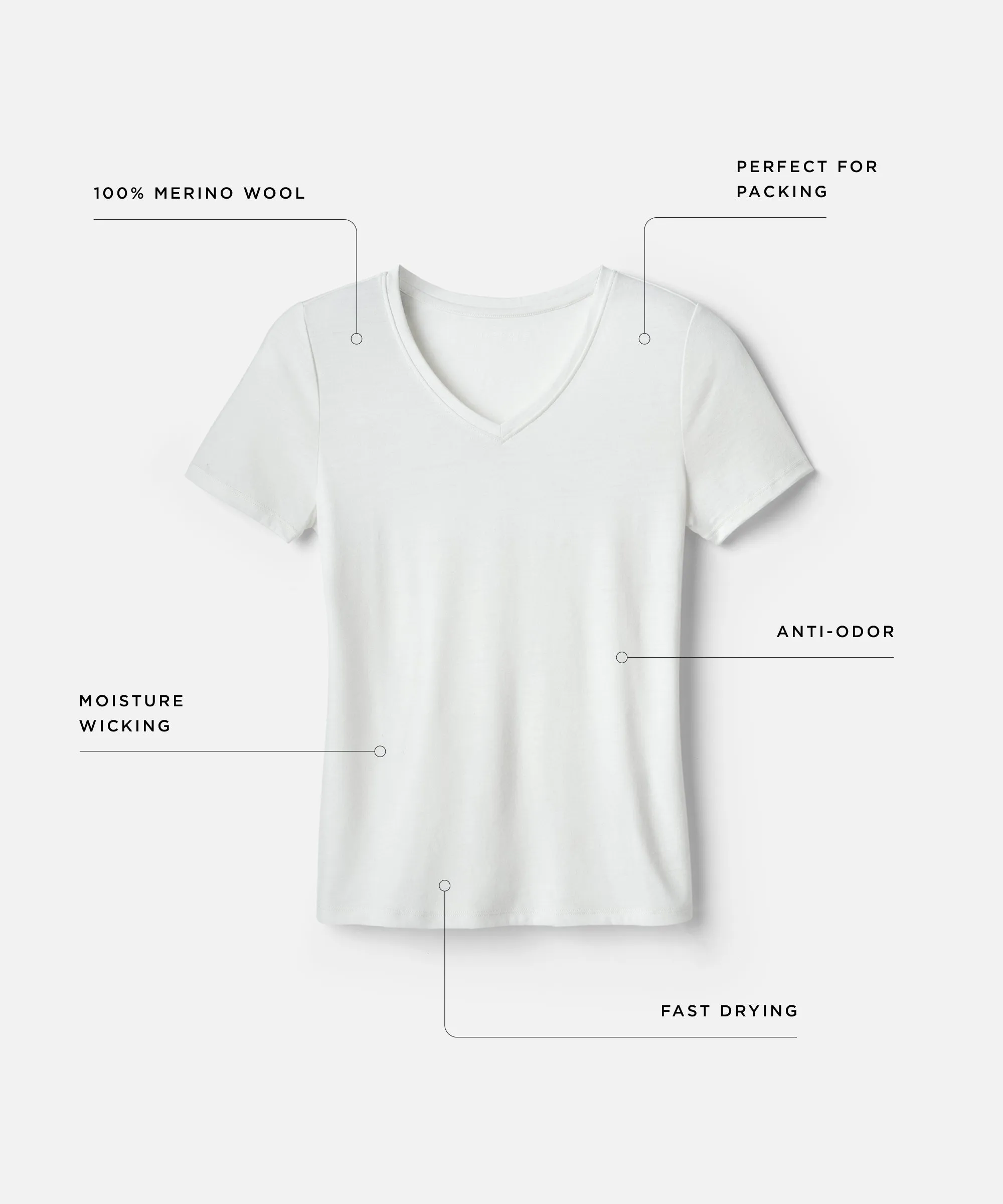 Women's Merino V-Neck T-Shirt