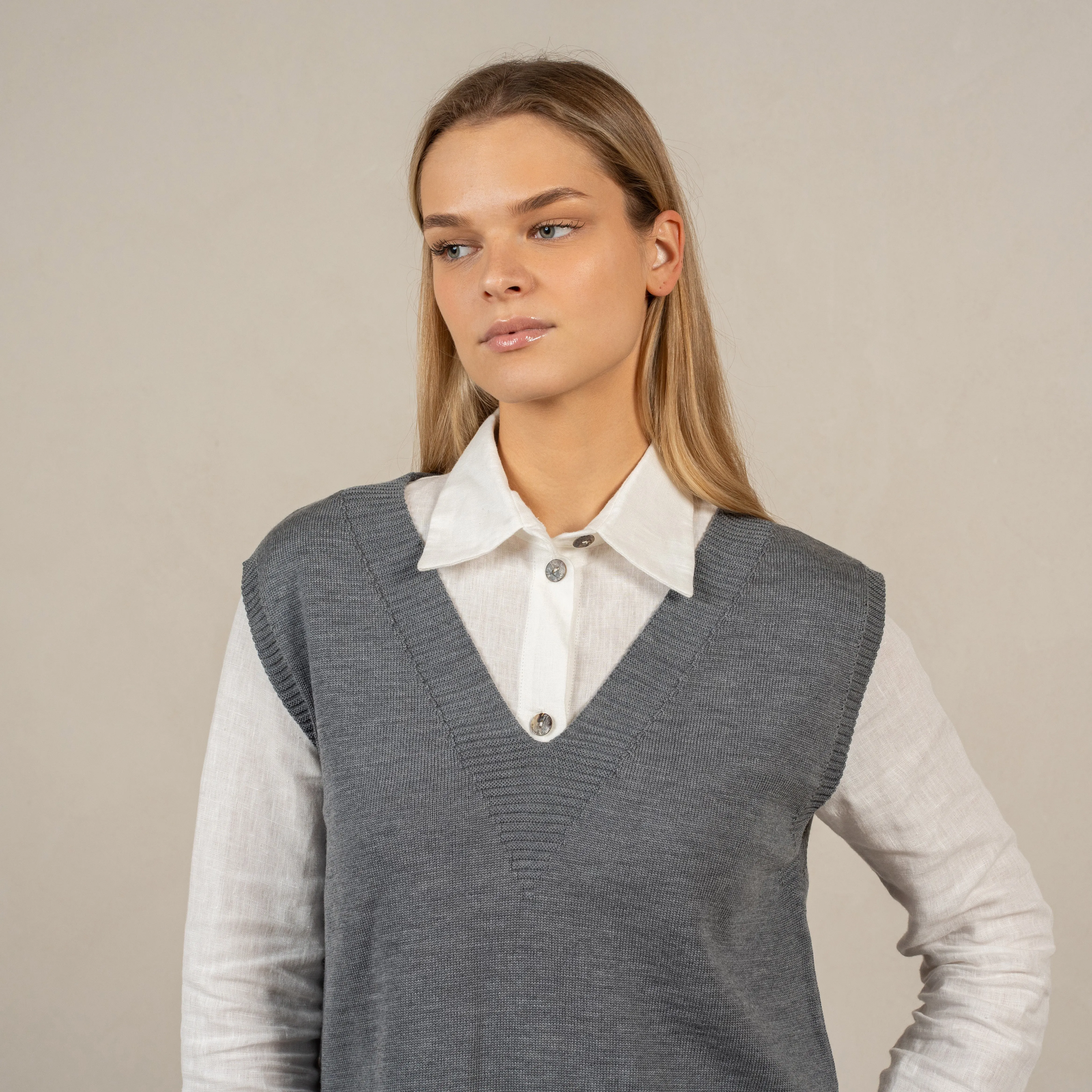 Women's Merino Wool Vest Isla