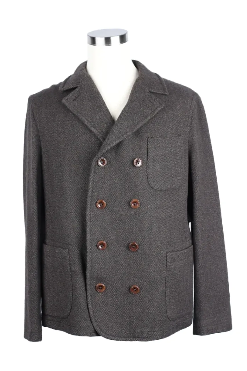 Wool Double Breasted Dress Coat